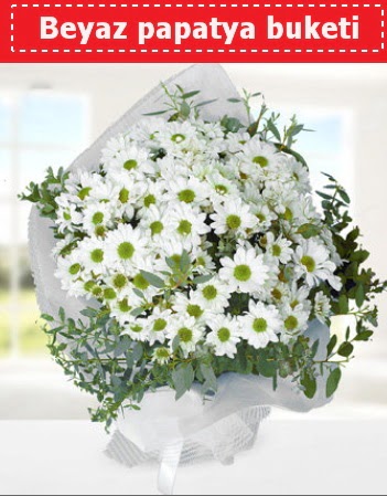 Beyaz Papatya Buketi  Ardahan 14 şubat sevgililer günü çiçek 