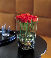 Ardahan ucuz çiçek gönder  kare mika yada cam vazo renkligül tanzim