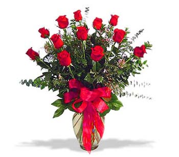 çiçek siparisi 11 adet kirmizi gül cam vazo  Ardahan online çiçek gönderme sipariş 
